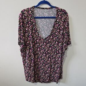 George Ladies 4X Floral T-shirt